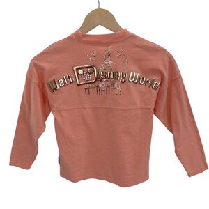 Walt Disney World Spirit Jersey for Kids Peach Punch Embossed Castle Logo